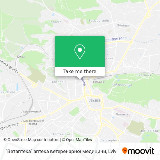 "Ветаптека" аптека ветеренарної медицини map