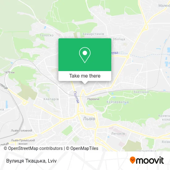 Карта Вулиця Ткацька