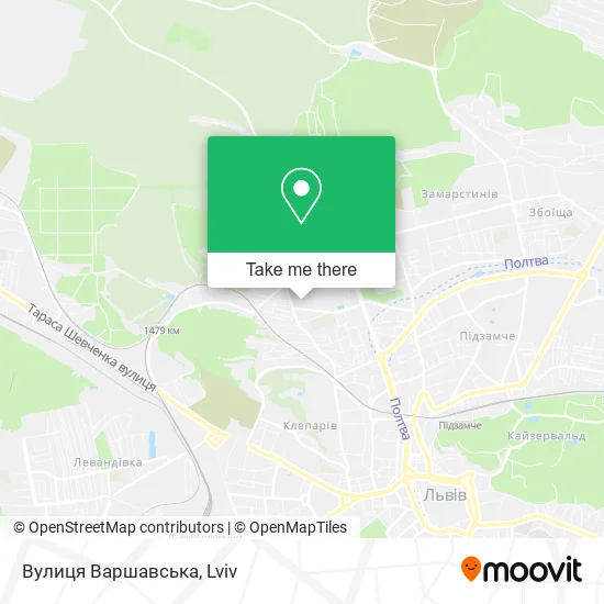 Карта Вулиця Варшавська