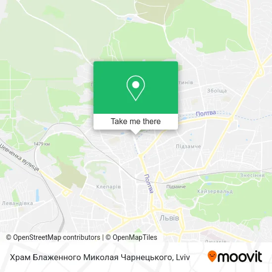 Карта Храм Блаженного Миколая Чарнецького