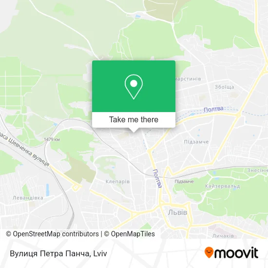 Карта Вулиця Петра Панча
