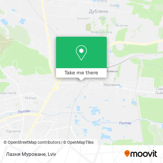 Карта Лазня Муроване