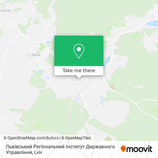 Карта Львівський Регіональний Інститут Державного Управління