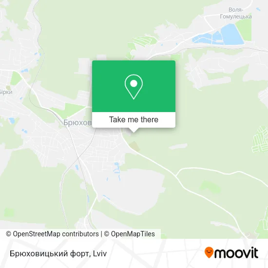 Карта Брюховицький форт