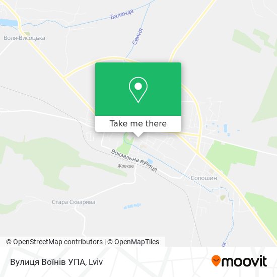 Вулиця Воїнів УПА map