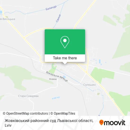 Карта Жовківський районний суд Львівської області