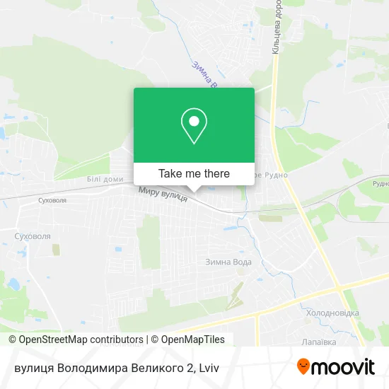 Карта вулиця Володимира Великого 2