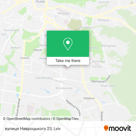 Карта вулиця Навроцького 23