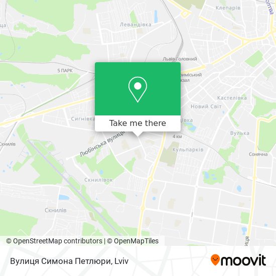 Вулиця Симона Петлюри map