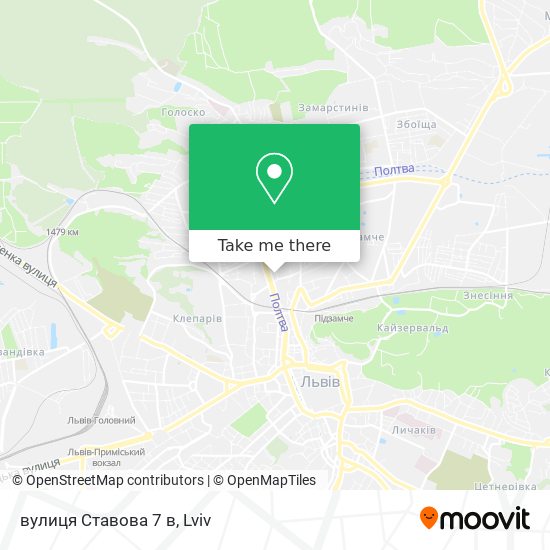 вулиця Ставова 7 в map