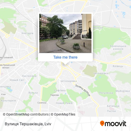 Вулиця Тершаківців map