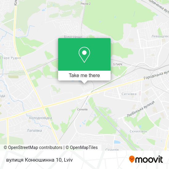 вулиця Конюшинна 10 map