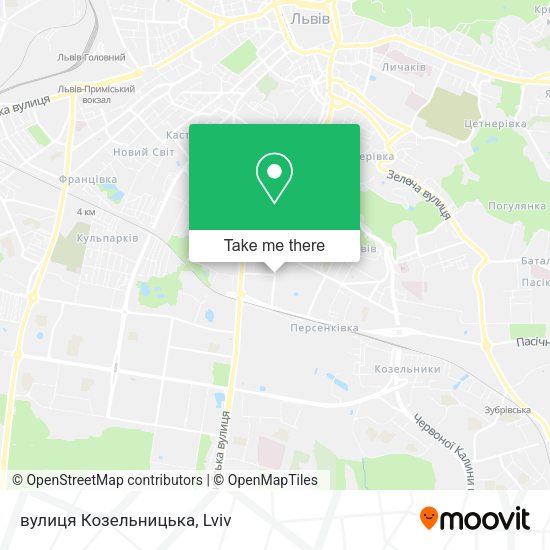 вулиця Козельницька map