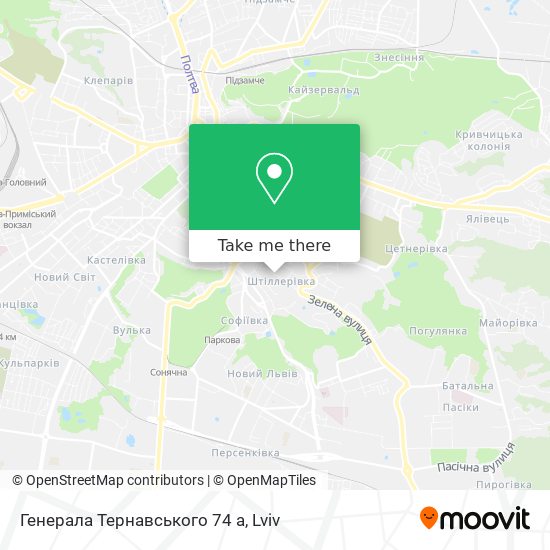 Генерала Тернавського 74 а map