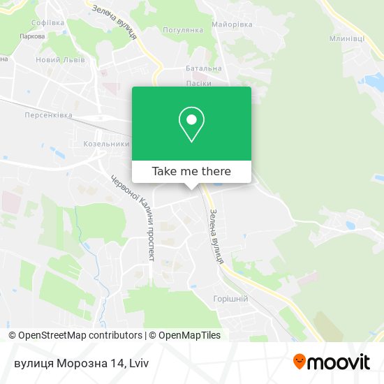 вулиця Морозна 14 map