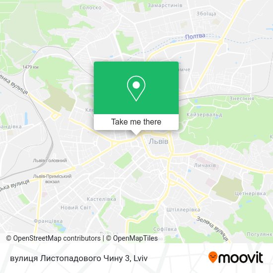 вулиця Листопадового Чину 3 map