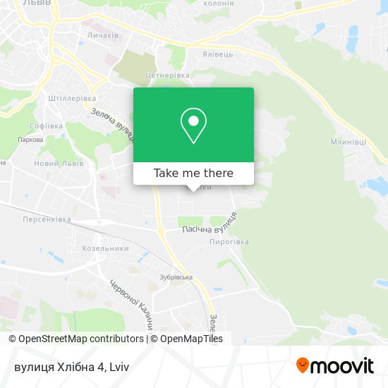 вулиця Хлібна 4 map