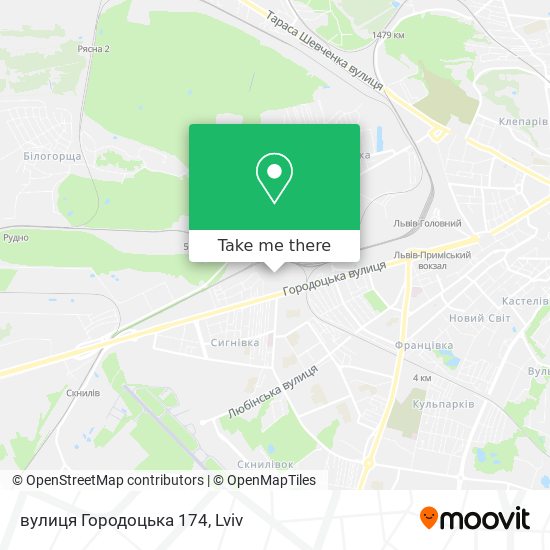 вулиця Городоцька 174 map