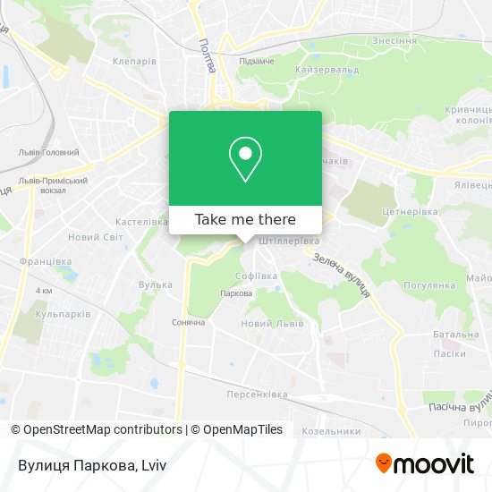 Вулиця Паркова map