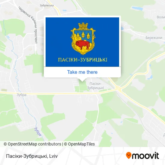 Карта Пасіки-Зубрицькі