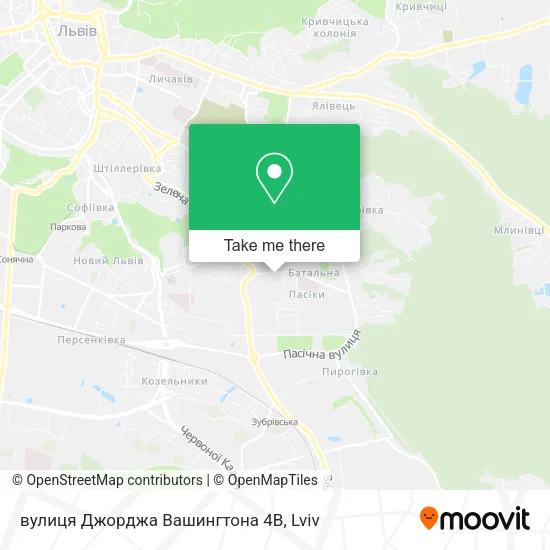 Карта вулиця Джорджа Вашингтона 4В