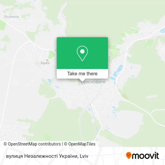 Карта вулиця Незалежності України