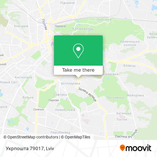 Укрпошта 79017 map