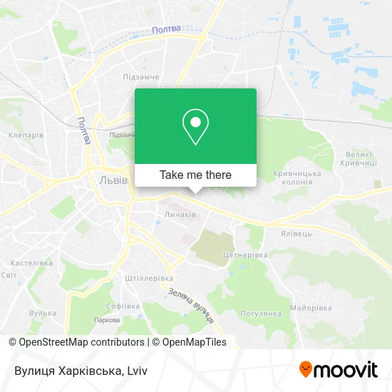 Карта Вулиця Харківська