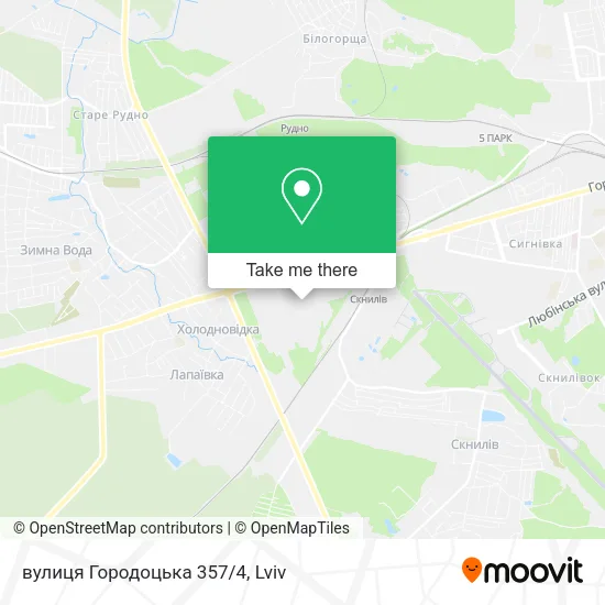 Карта вулиця Городоцька 357/4