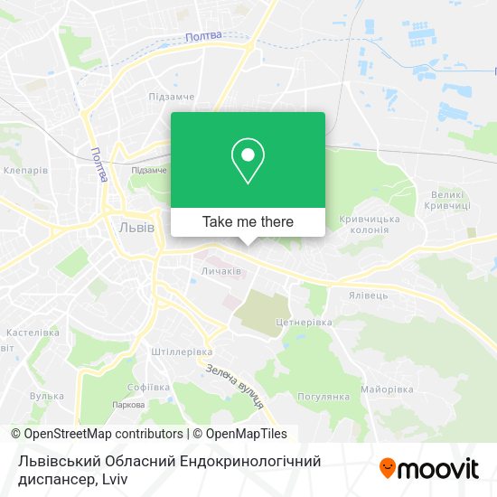 Карта Львівський Обласний Ендокринологічний диспансер