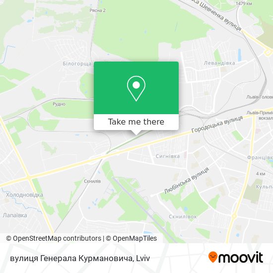 вулиця Генерала Курмановича map