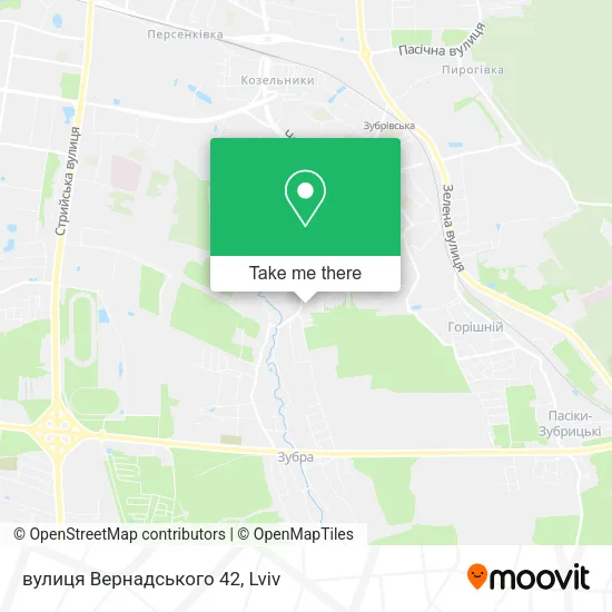 Карта вулиця Вернадського 42