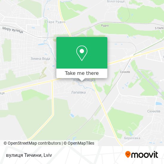 вулиця Тичини map