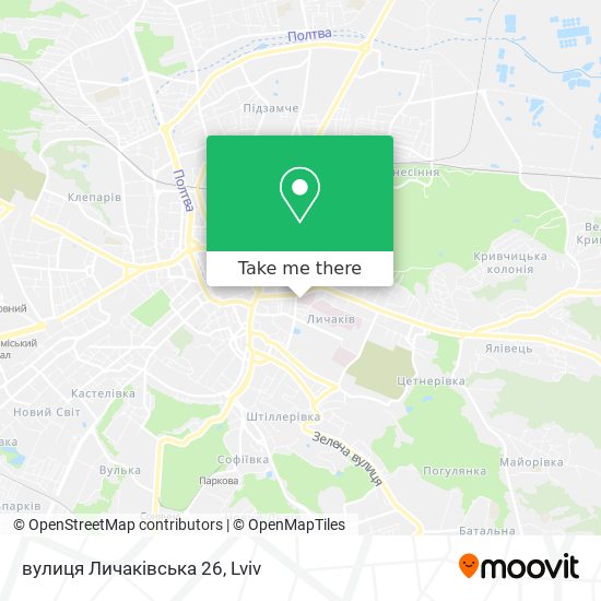 вулиця Личаківська 26 map