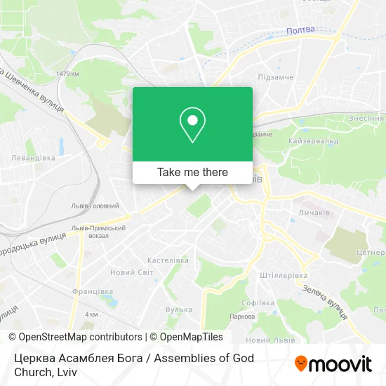 Карта Церква Асамблея Бога / Assemblies of God Church