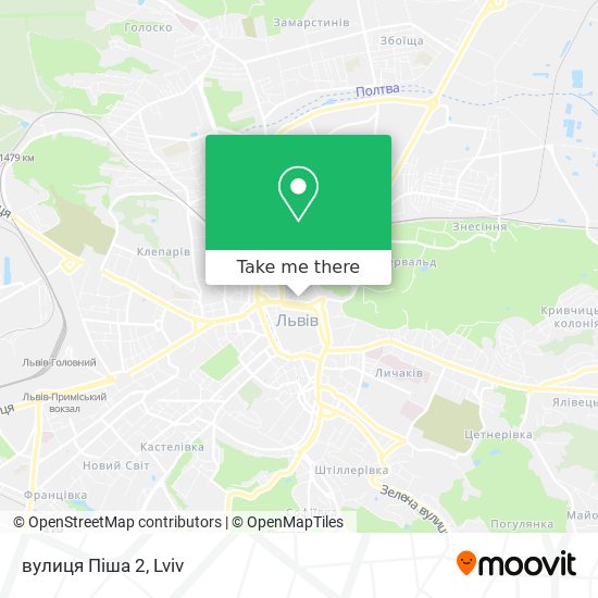 вулиця Піша 2 map