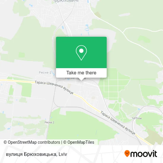 Карта вулиця Брюховицька
