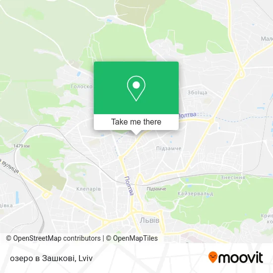 озеро в Зашкові map