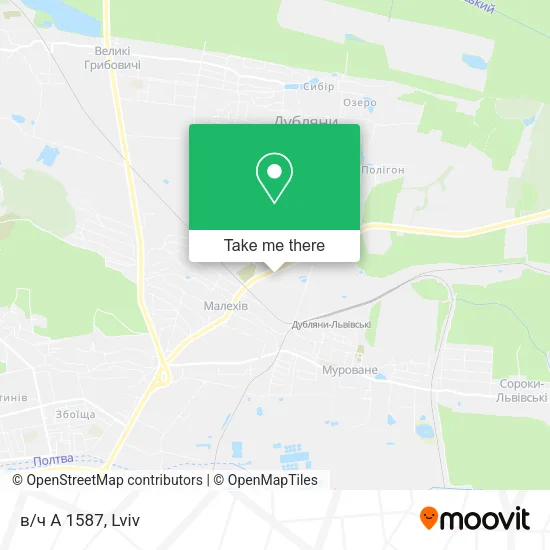 Карта в/ч А 1587