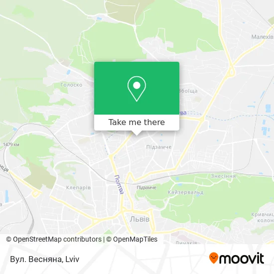 Вул. Весняна map