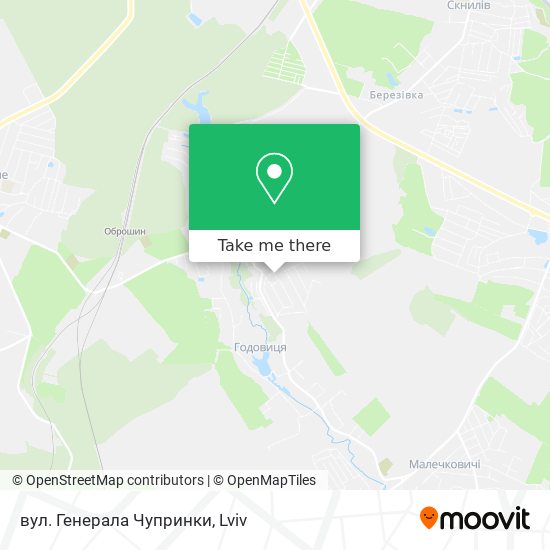 вул. Генерала Чупринки map