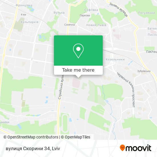 вулиця Скорини 34 map