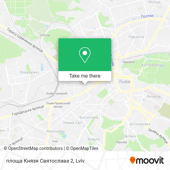 Карта площа Князя Святослава 2
