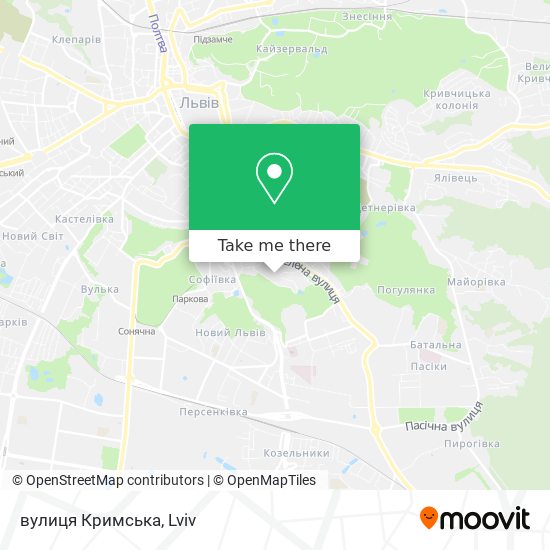 вулиця Кримська map