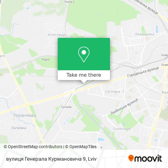 вулиця Генерала Курмановича 9 map