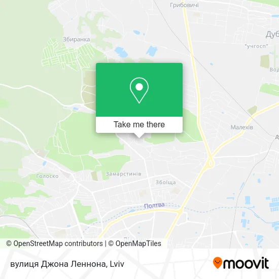 Карта вулиця Джона Леннона