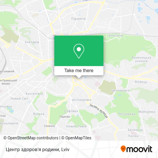 Карта Центр здоров'я родини