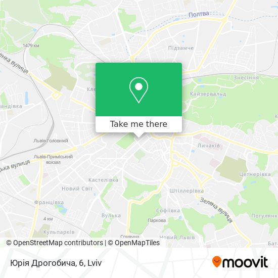 Юрія Дрогобича, 6 map