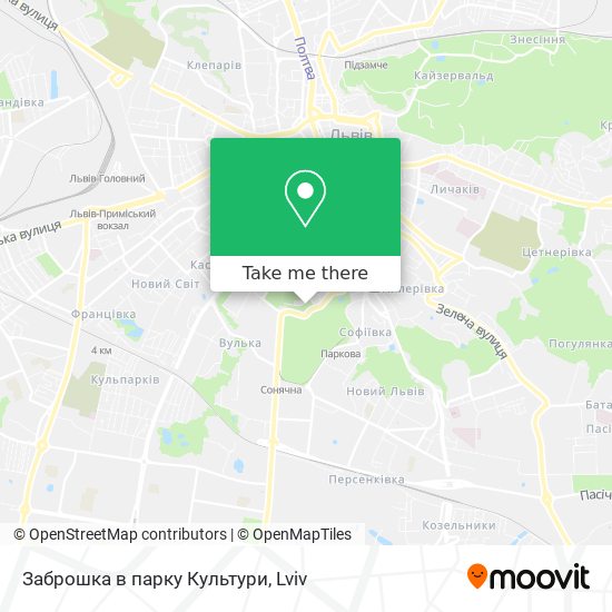 Заброшка в парку Культури map