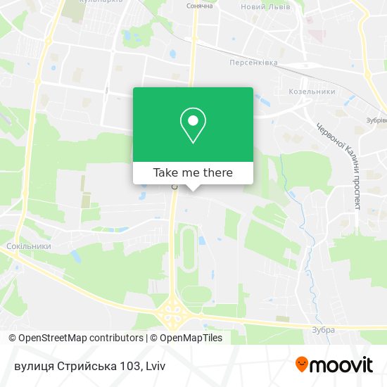 вулиця Стрийська 103 map